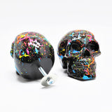 Paint Splat Skull Door Knobs, Resin Kitchen Door Knobs