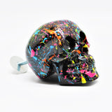 Paint Splat Skull Door Knobs, Resin Kitchen Door Knobs