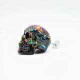 Paint Splat Skull Door Knobs, Resin Kitchen Door Knobs