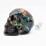 Paint Splat Skull Door Knobs, Resin Kitchen Door Knobs