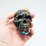 Paint Splat Skull Door Knobs, Resin Kitchen Door Knobs