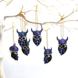 Viking Skull Baubles, Christmas Tree Decorations