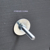 Textured Silver Skull Door Knobs, Resin Kitchen Door Knobs