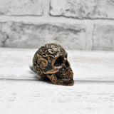Bronze Scroll Skull Door Knobs, Resin Kitchen Door Knobs