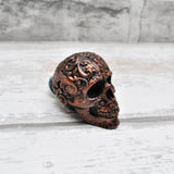 Copper Scroll Skull Door Knobs, Resin Kitchen Door Knobs