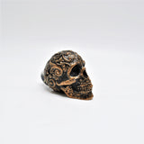 Bronze Scroll Skull Door Knobs, Resin Kitchen Door Knobs