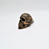 Bronze Scroll Skull Door Knobs, Resin Kitchen Door Knobs