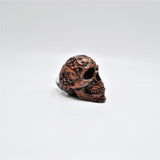Copper Scroll Skull Door Knobs, Resin Kitchen Door Knobs