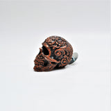 Copper Scroll Skull Door Knobs, Resin Kitchen Door Knobs
