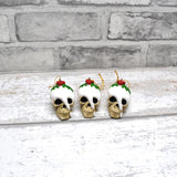 Christmas Pudding Skull Bauble