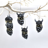 Viking Skull Baubles, Christmas Tree Decorations