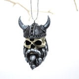 Viking Skull Baubles, Christmas Tree Decorations