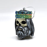 Crown Skull Baubles, Christmas Tree Decorations