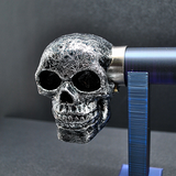 Aluminium Effect  Skull Curtain Pole Finials