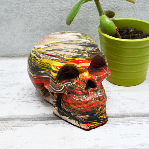 Skull Ornament, Gothic Paperweight