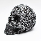 Skull Ornament, Gothic Paperweight, Skull Shelf Decoration, Skull Desk Ornament, Skull Paperweight