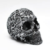 Skull Ornament, Gothic Paperweight, Skull Shelf Decoration, Skull Desk Ornament, Skull Paperweight
