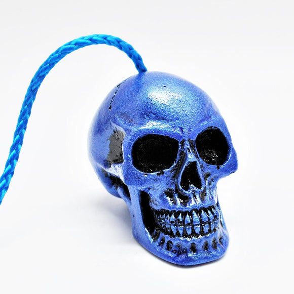 Blue Skull Light Pull