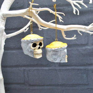 Mince Pie Skull Bauble