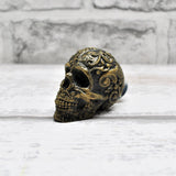 Gold Scroll Skull Door Knobs, Resin Kitchen Door Knobs