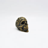 Gold Scroll Skull Door Knobs, Resin Kitchen Door Knobs