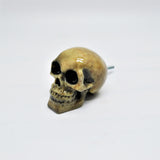 Aged Natural Skull Door Knobs, Resin Kitchen Door Knobs