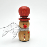Handmade Wooden Snowman Christmas Decoration