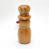Handmade Wooden Snowman Christmas Decoration
