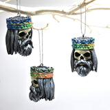 Crown Skull Baubles, Christmas Tree Decorations