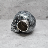 Aluminium Effect  Skull Curtain Pole Finials