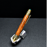 Celtic Twist Oak Burr Ballpoint Pen