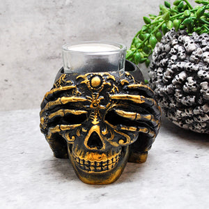 Skull Candle Holder, Gothic Tea light Holder