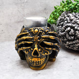 Skull Candle Holder, Gothic Tea light Holder