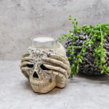 Skull Candle Holder, Gothic Tea light Holder