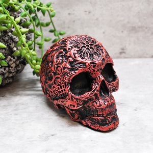 Scroll Skull Ornament