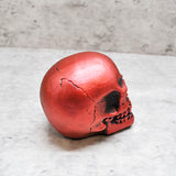 Metallic Red Skull Ornament