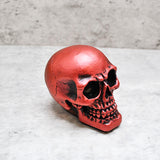 Metallic Red Skull Ornament