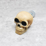 Aged Natural Skull Door Knob, Resin Kitchen Door Knob