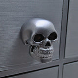 Satin Black Skull Door Knob, Resin Kitchen Door Knob