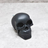 Satin Black Skull Door Knob, Resin Kitchen Door Knob