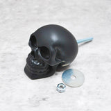 Satin Black Skull Door Knob, Resin Kitchen Door Knob