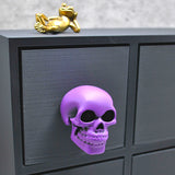 Satin Purple Skull Door Knob, Resin Kitchen Door Knob