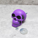 Satin Purple Skull Door Knob, Resin Kitchen Door Knob