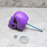 Satin Purple Skull Door Knob, Resin Kitchen Door Knob