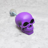 Satin Purple Skull Door Knob, Resin Kitchen Door Knob