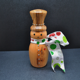 Handcrafted Wooden Snowman – Festive Christmas Decoration"