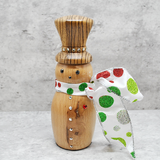 Handcrafted Wooden Snowman – Festive Christmas Decoration"