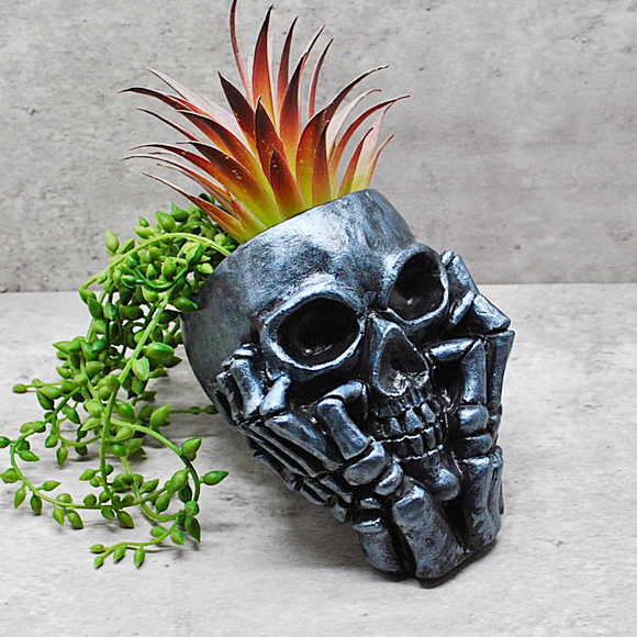 Skull Plant Pot, Gothic Planter