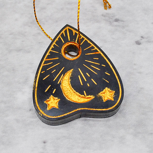 Handcrafted Planchette Ornaments – Spiritual Decor