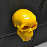 Yellow Skull Door Knobs, Resin Kitchen Door Knobs